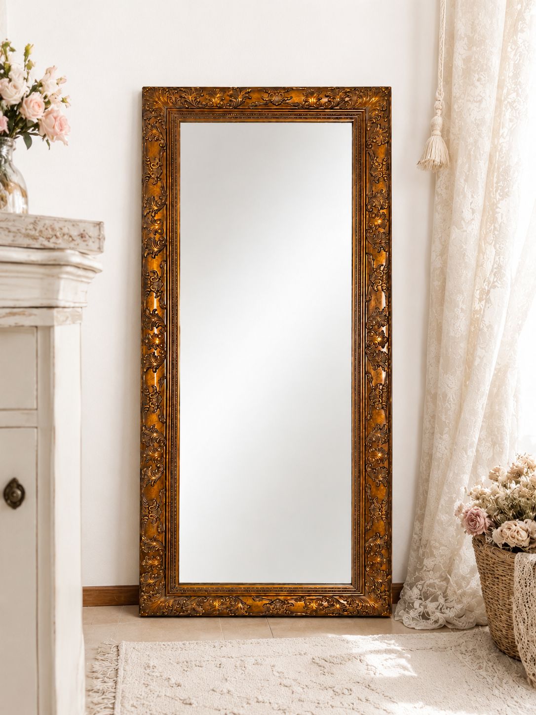 Specchio Barocco Bronzo Anticato – Eleganza senza tempo - cm 80x200