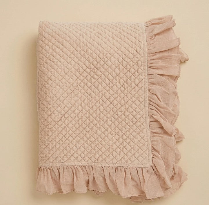 Boutis Velluto con Frill Collezione Tresor cm 250x250