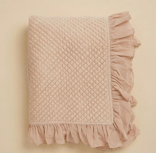 Boutis Velluto con Frill Collezione Tresor cm 250x250