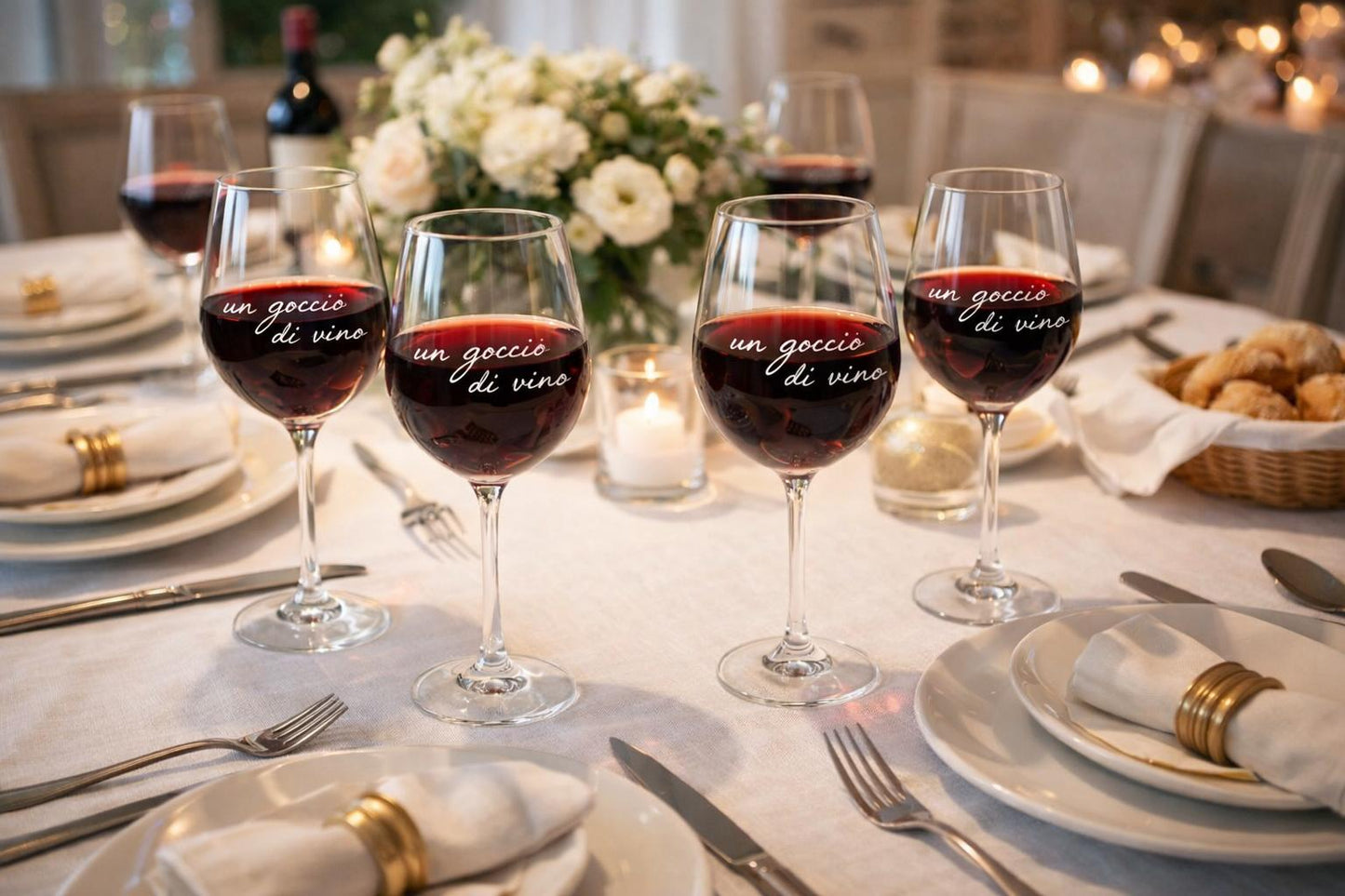 Set 2 calici  UN GOCCIO DI VINO  77 cl