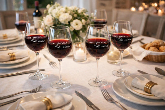 Set 2 calici  UN GOCCIO DI VINO  77 cl
