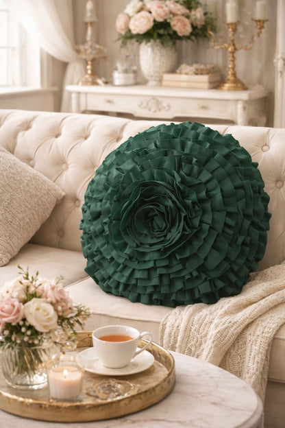 Cuscino con rouches cm 45x45